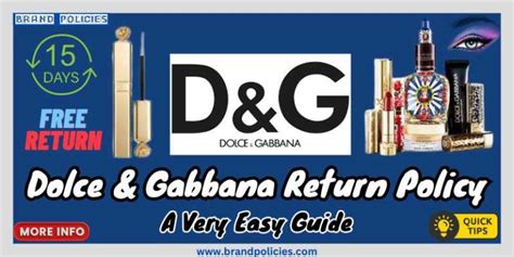 dolce gabbana warranty|dolce gabbana return orders.